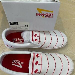 In-N-Out Burger Slip-On Shoes - Men’s Size 13 (USA) - NEW IN BOX